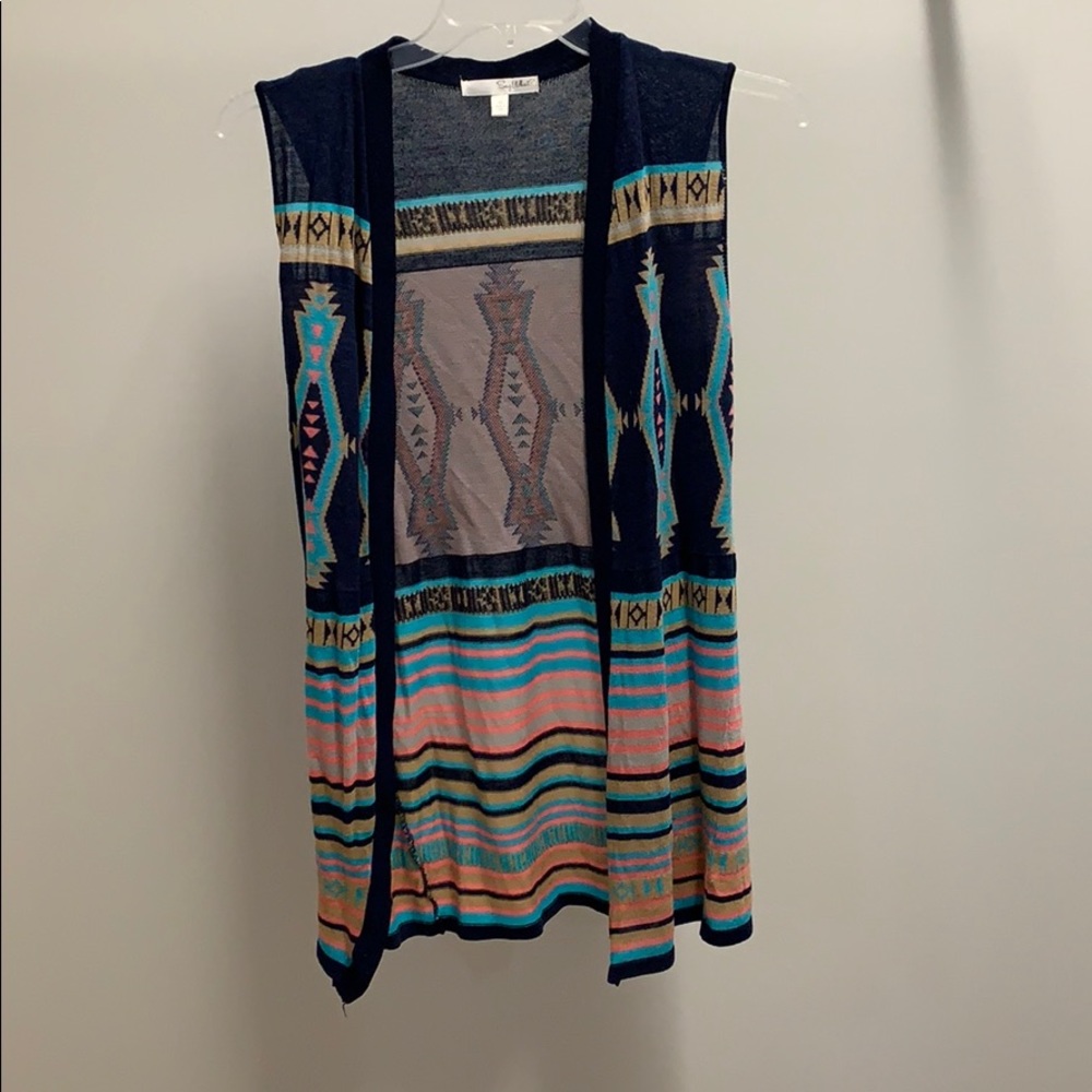 Aztec knitted vest size XS